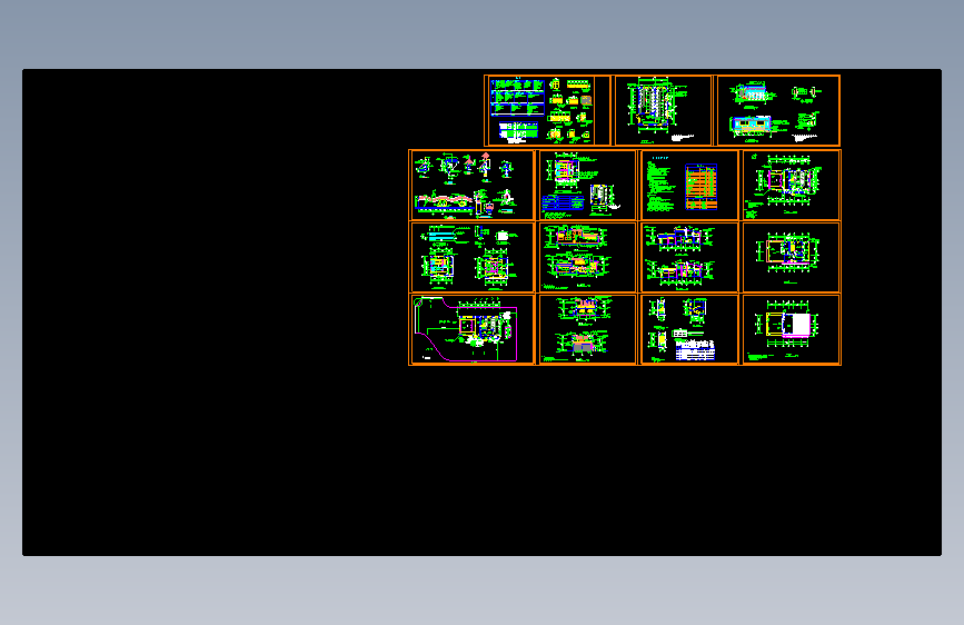 长23.1米 宽10.6米 2层380平米框架结构市公厕及垃圾站（一二层平面 屋顶平面 设计说明 四立二剖 总平 围墙大样 JPG外观效果）