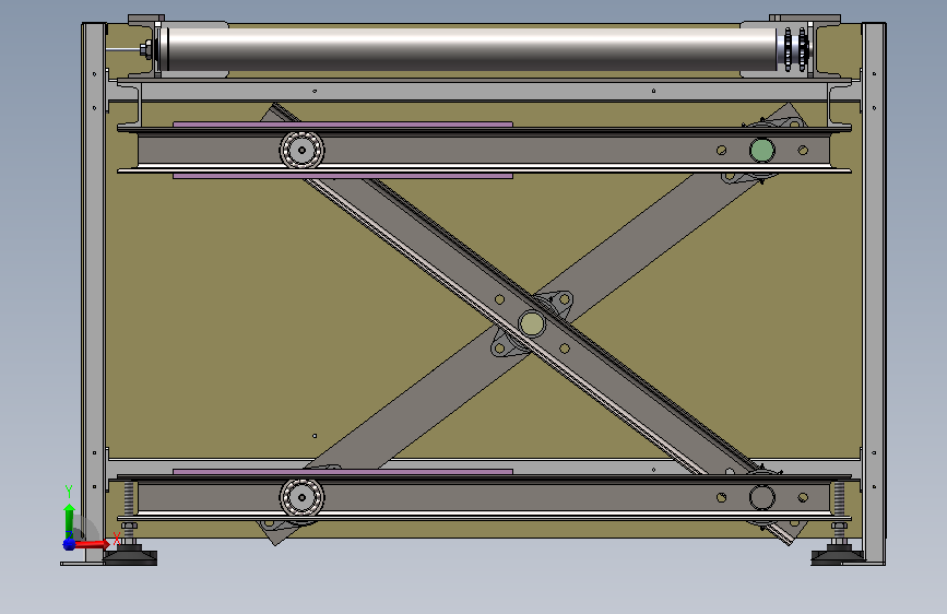 3.6米1.2米重载辊筒双层输送机