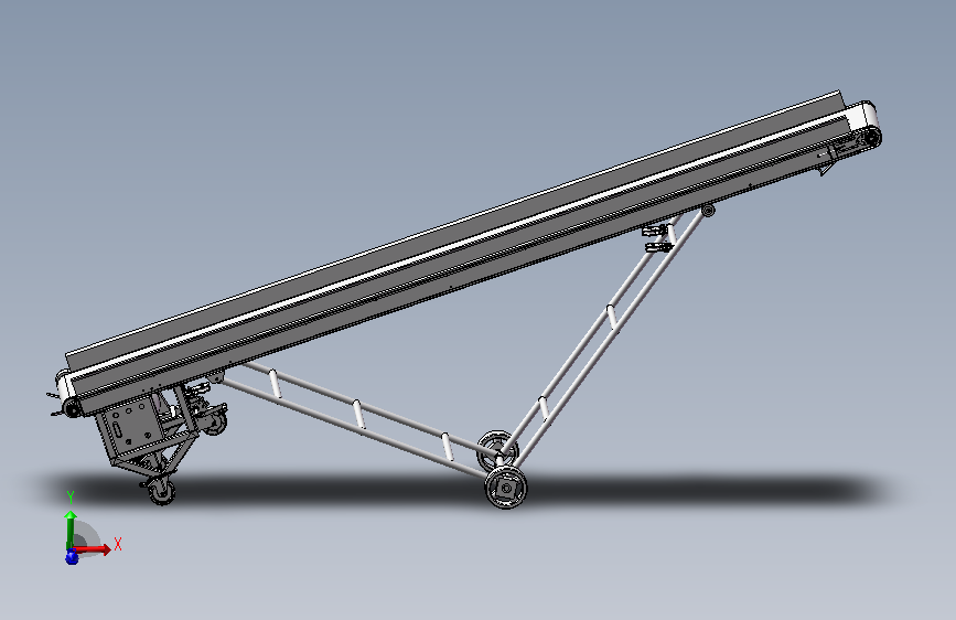 移动倾角带式输送机