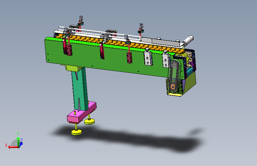 1.2米0.1米链板输送机