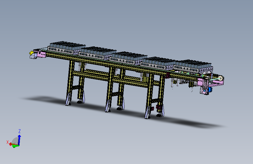 3.4米0.534米双带输送机