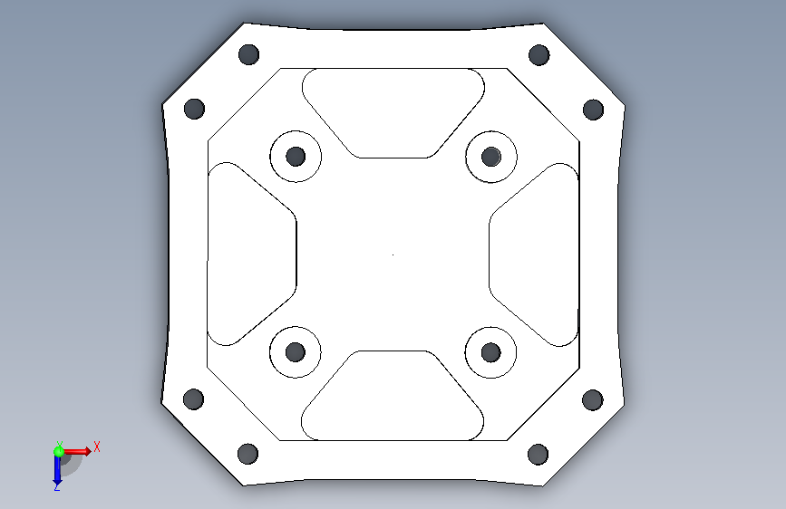 四旋翼用的蜘蛛顶板