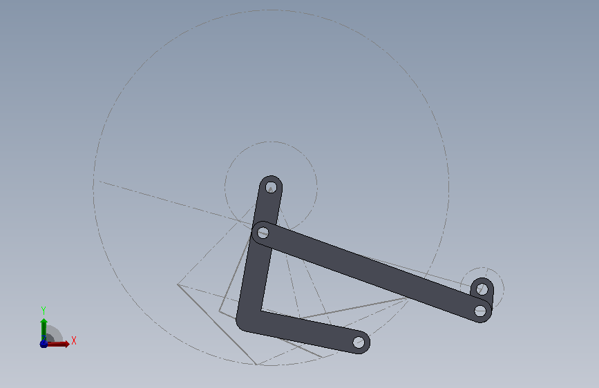 无快速返回的曲柄摇杆机构