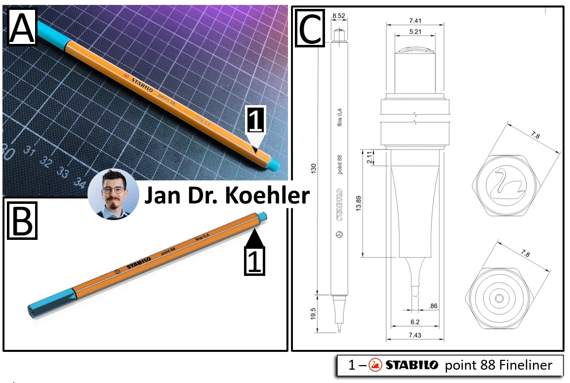 细致参考的Stabilo模型