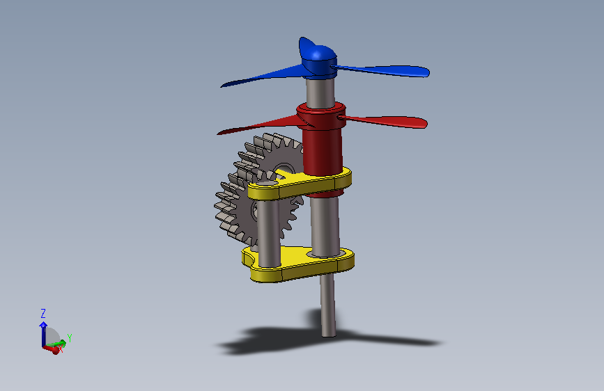 齿轮型同轴螺旋桨 1336592==wb12