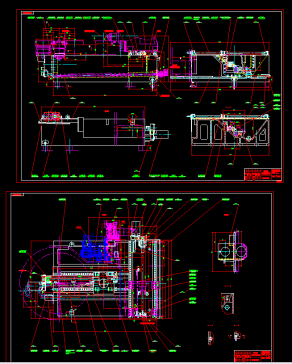 卧式加工中心全套图纸 38147==wb10
