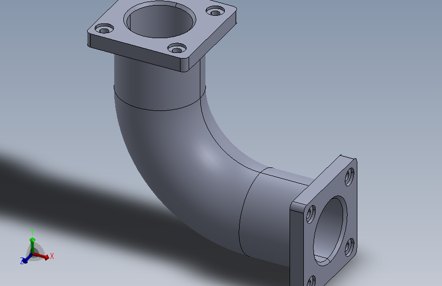 A0006338-90度法兰弯头连接器