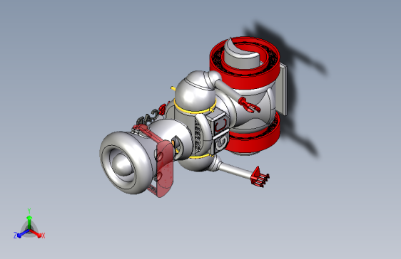 162129-机器人造型的笔架（inventor）设计模型=35