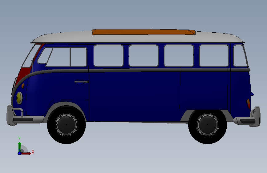 大众巴士设计模型