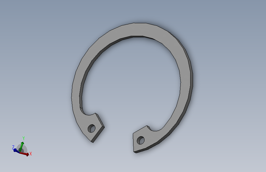 GB893．2-86孔用弹性挡圈B型30(65Mn)