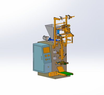 粉料包装机结构设计（含三维模型及CAD图纸）