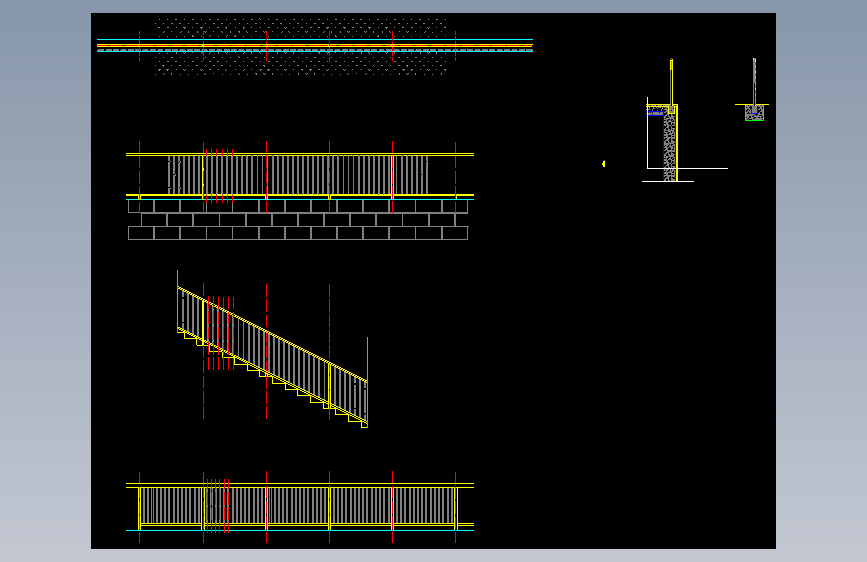 3.05标准铁艺栏杆施工图