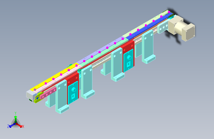六角螺栓小型输送流水线设计