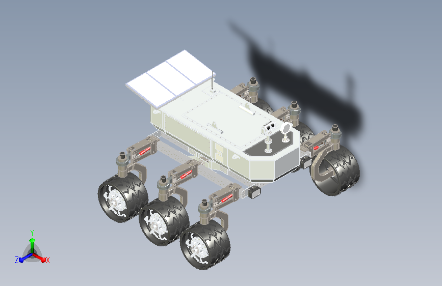 六轮火星车结构
