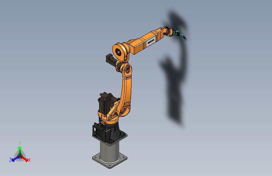 六轴保护焊焊接机器人模型设计