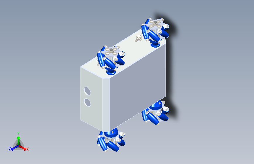 麦克纳姆轮（全向轮）四驱agv小车底盘