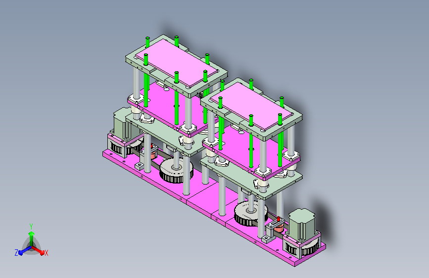 泡沫板双工位伺服交替送料机构设计
