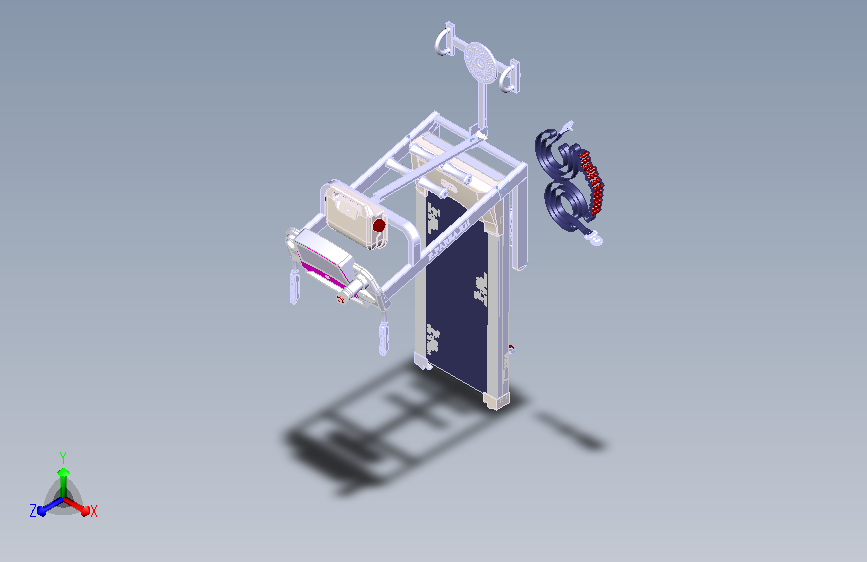 跑步机图纸结构设计
