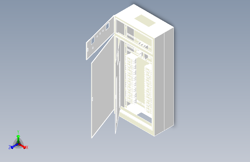 配电柜上下两开门