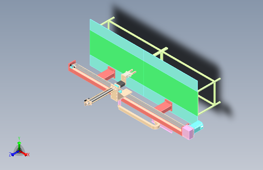 气动抓取移动机械手