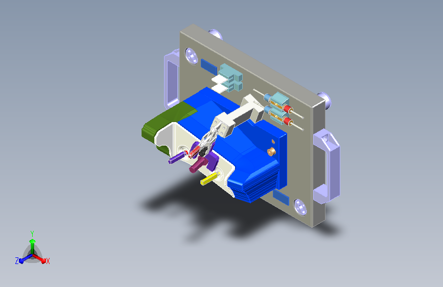 汽车减震支架单件检具