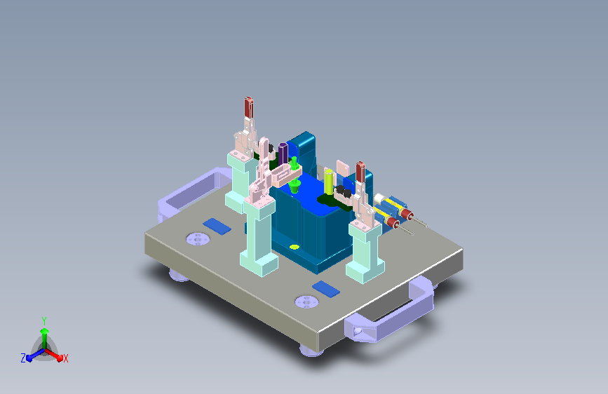 汽车油箱钣金件检具