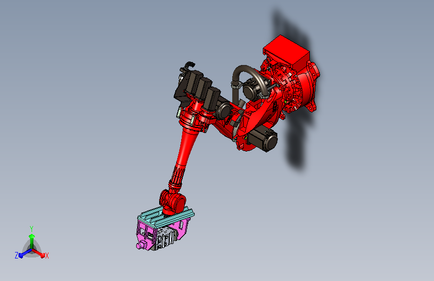 汽车发动机缸体机器人手抓设计