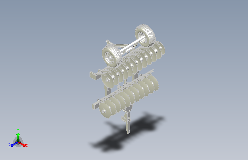 牵引式圆盘耙开垦机
