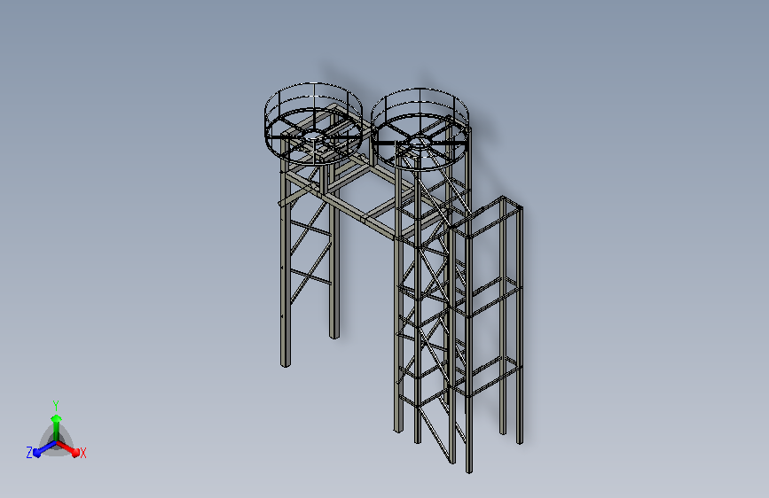 桥式钢结构平台设计
