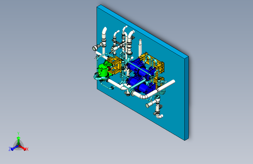 燃气输送工作泵站总成设计