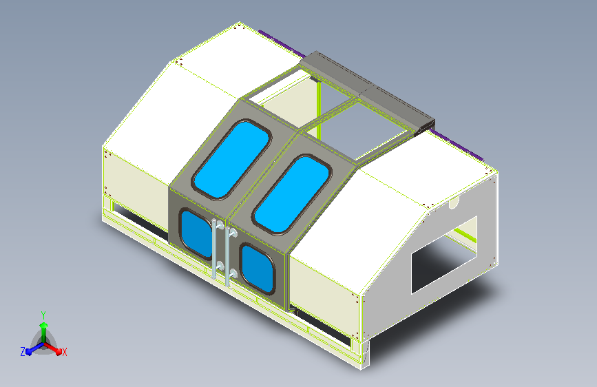 设备护罩对开门式设计