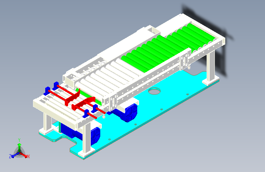 双层滚筒输送线设计