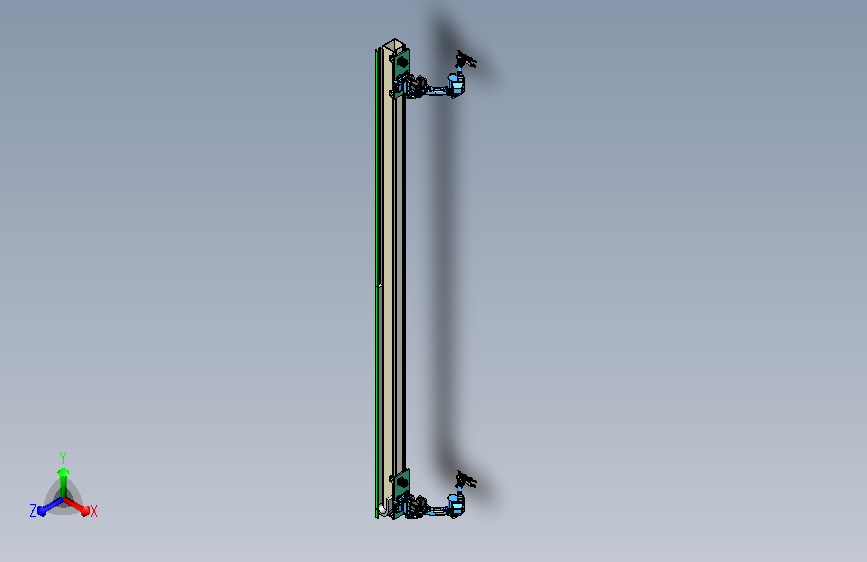 双机器人带行走轴取料设计