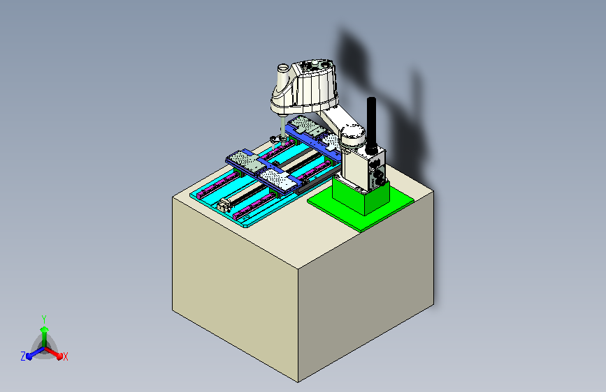 水平关节机器人自动化取料片设计
