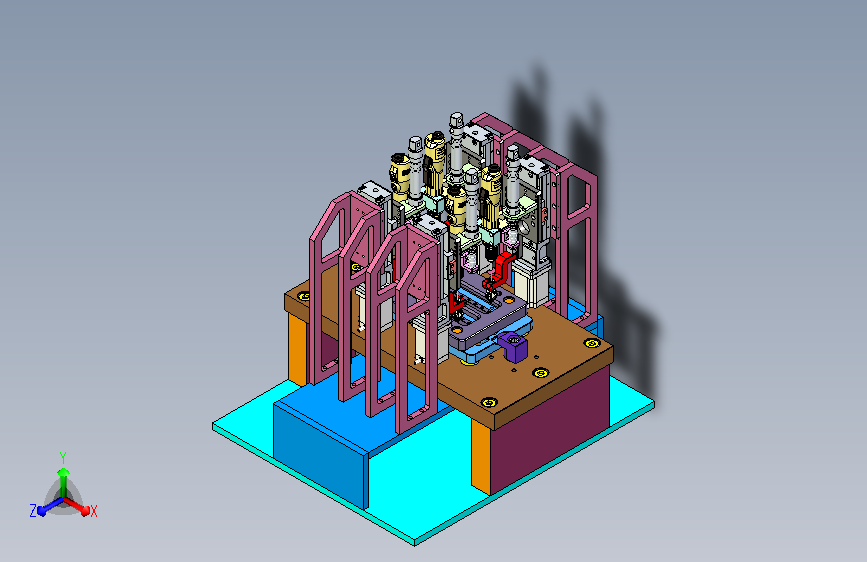 四工位锁螺丝设备设计