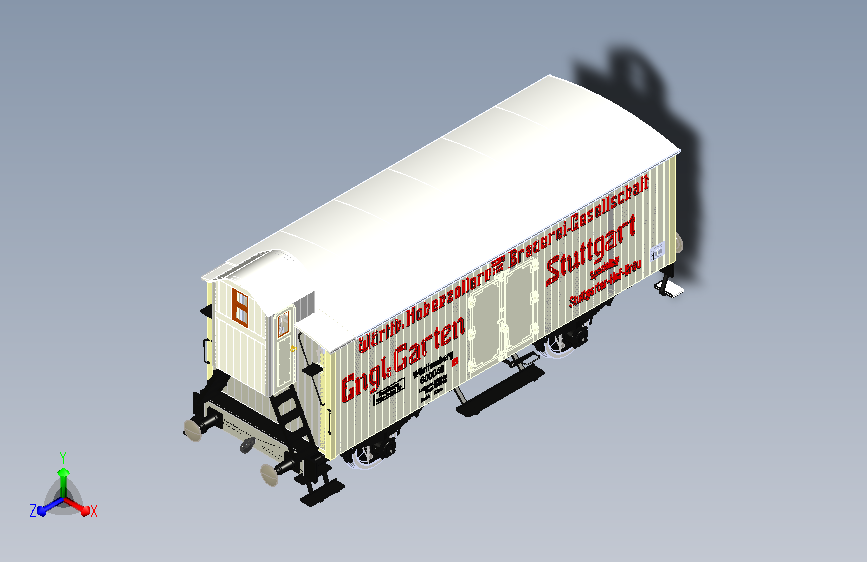 铁路货车机车模型