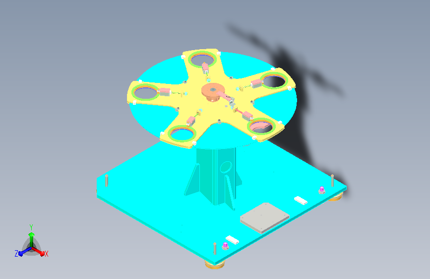 五工位旋转转盘设计