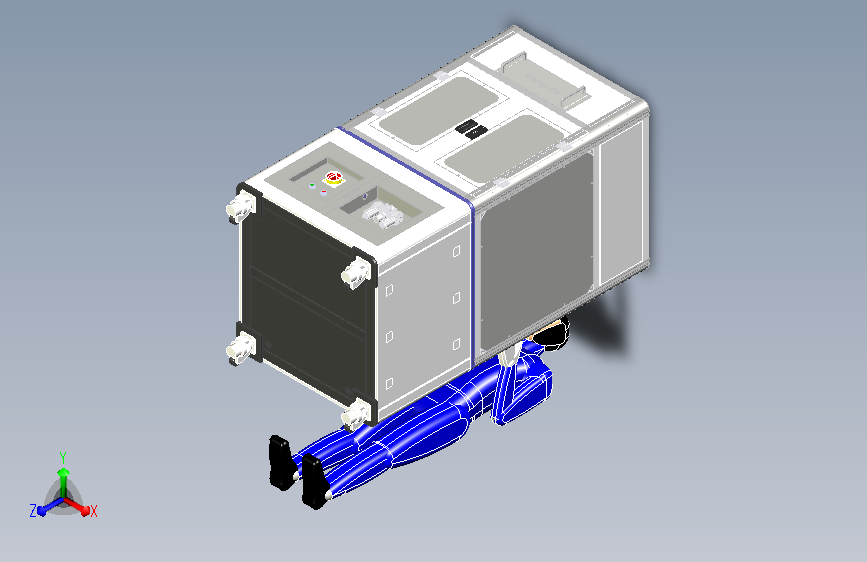 五轴雕刻机外观模型