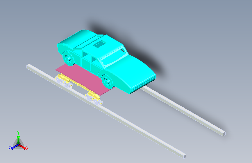 小汽车转动小车设计