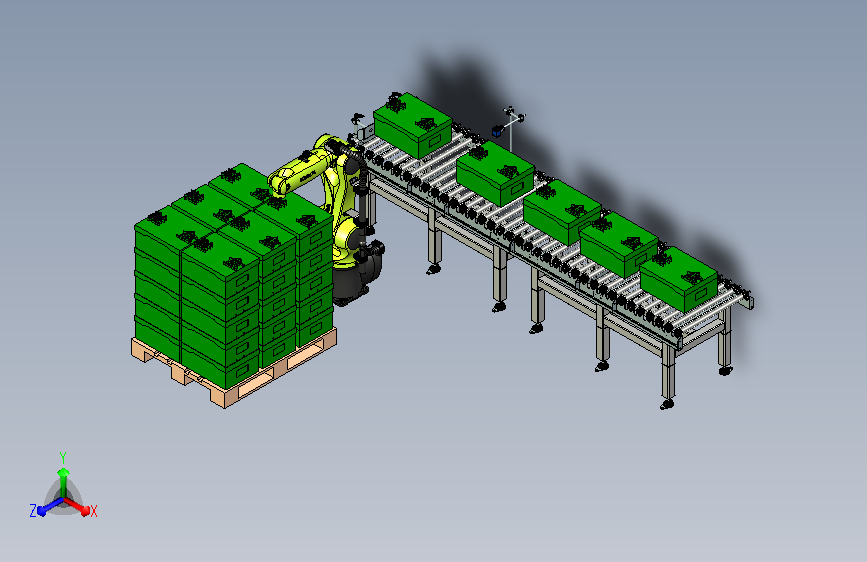 鞋盒标签检测与码垛产线设计