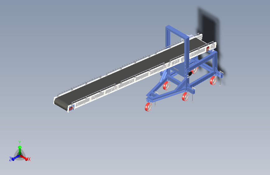 卸料皮带输送机3D模型