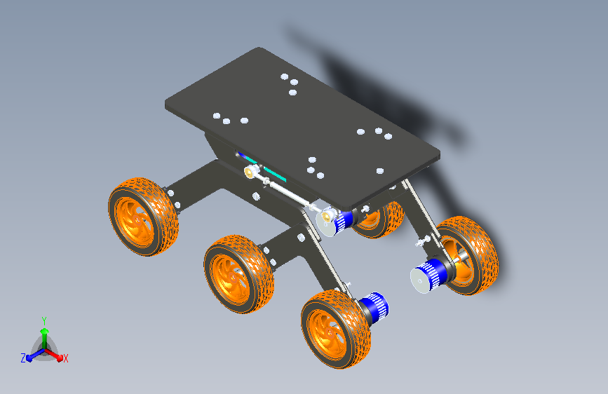 摇臂转向架机构小车