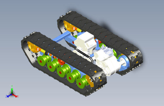 油葵收获机履带行走机构
