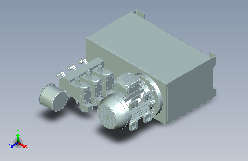 油压工作站三维模型设计