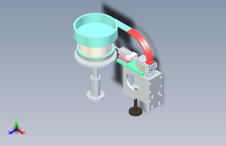 圆形电容振动盘排料设计