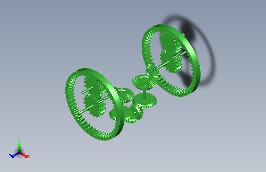 直齿与斜齿组合应用机构设计
