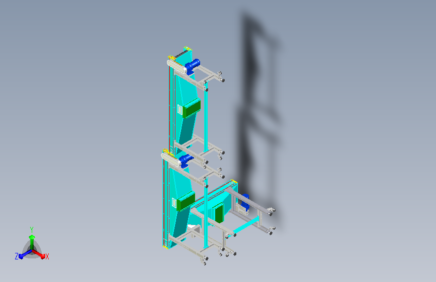 直角阶梯输送线