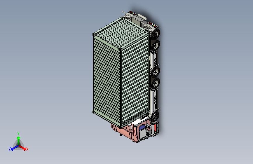 重型冷藏货柜卡车设计