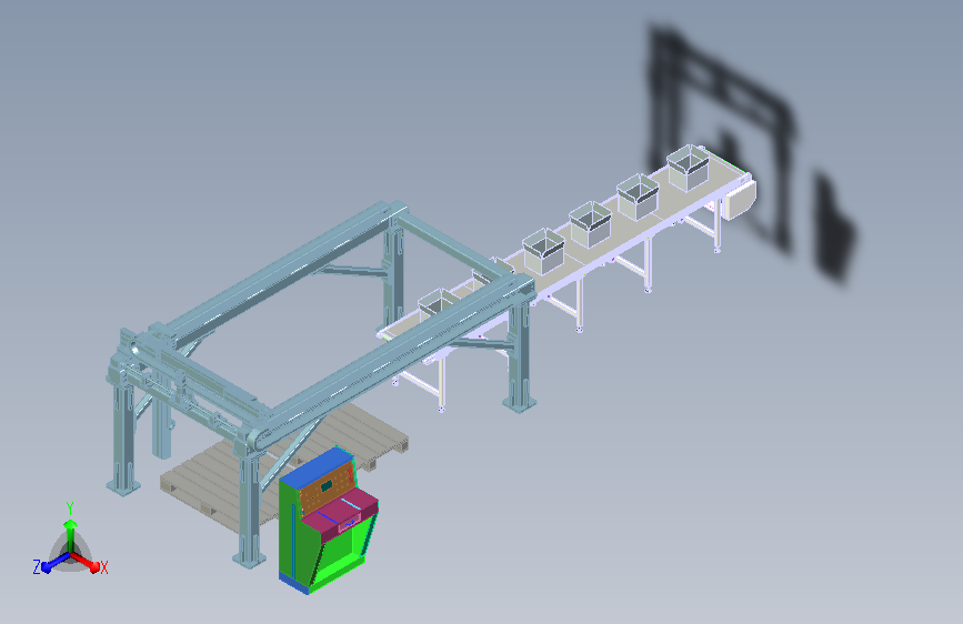 坐标伺服机械手纸箱下线码垛设计