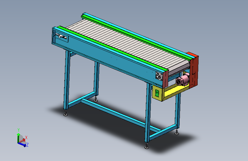 链板输送机三维模型SW=1132876=300